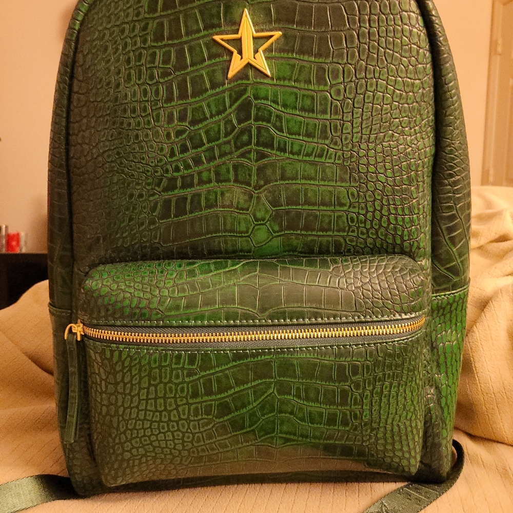 Limited Edition,  Jeffree star Green Crocodile backpack